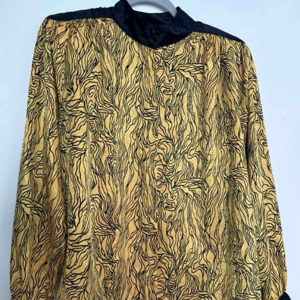Nilani Gold Print Blouse
